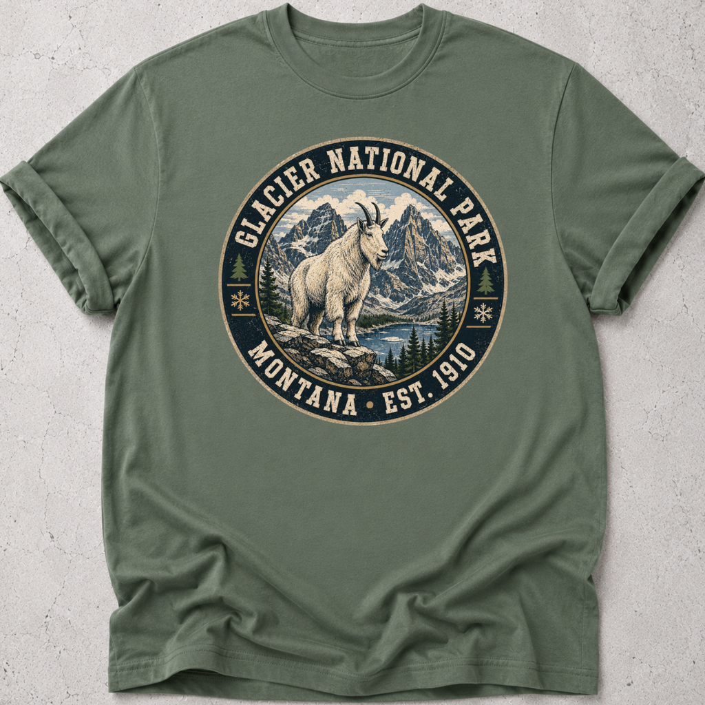 Glacier Park Goat T-Shirt