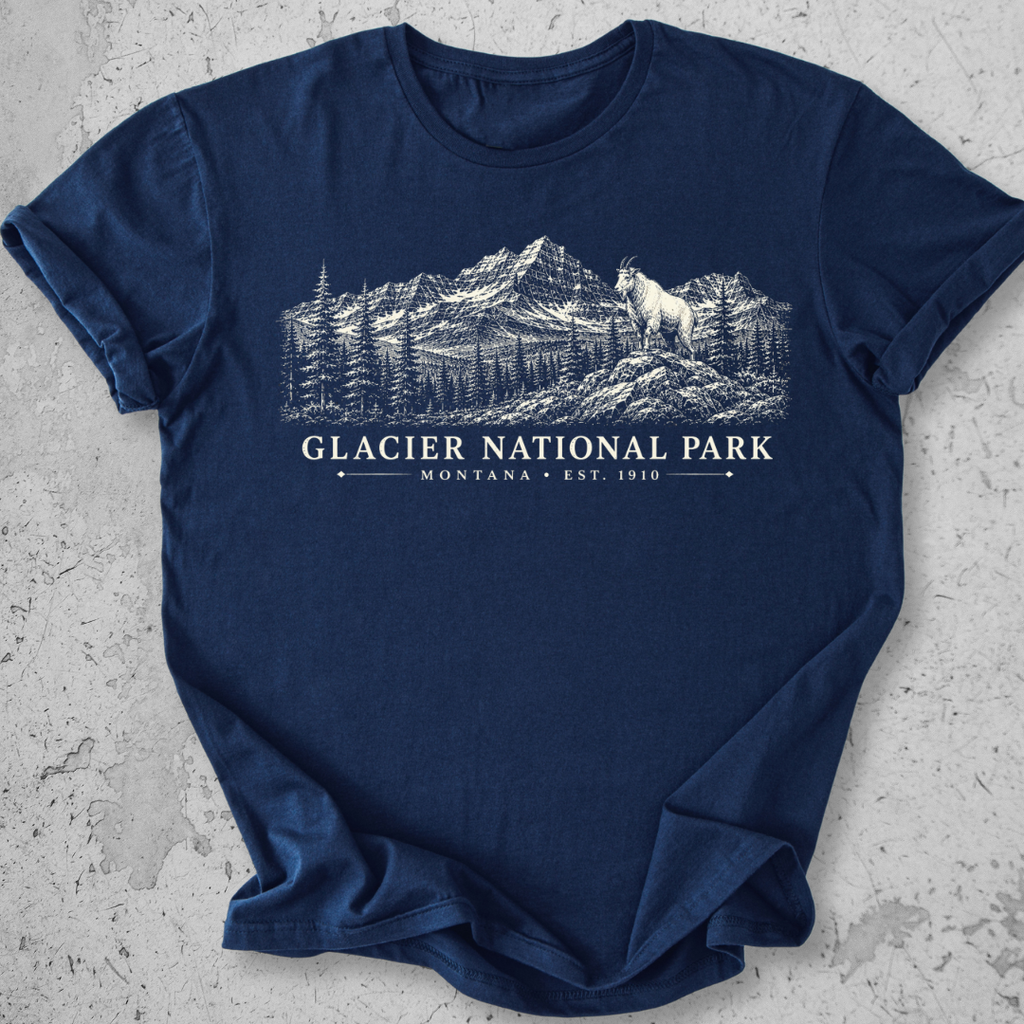 Glacier Park Goat  T-Shirt