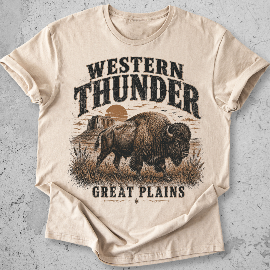 Western Thunder Bison T-Shirt