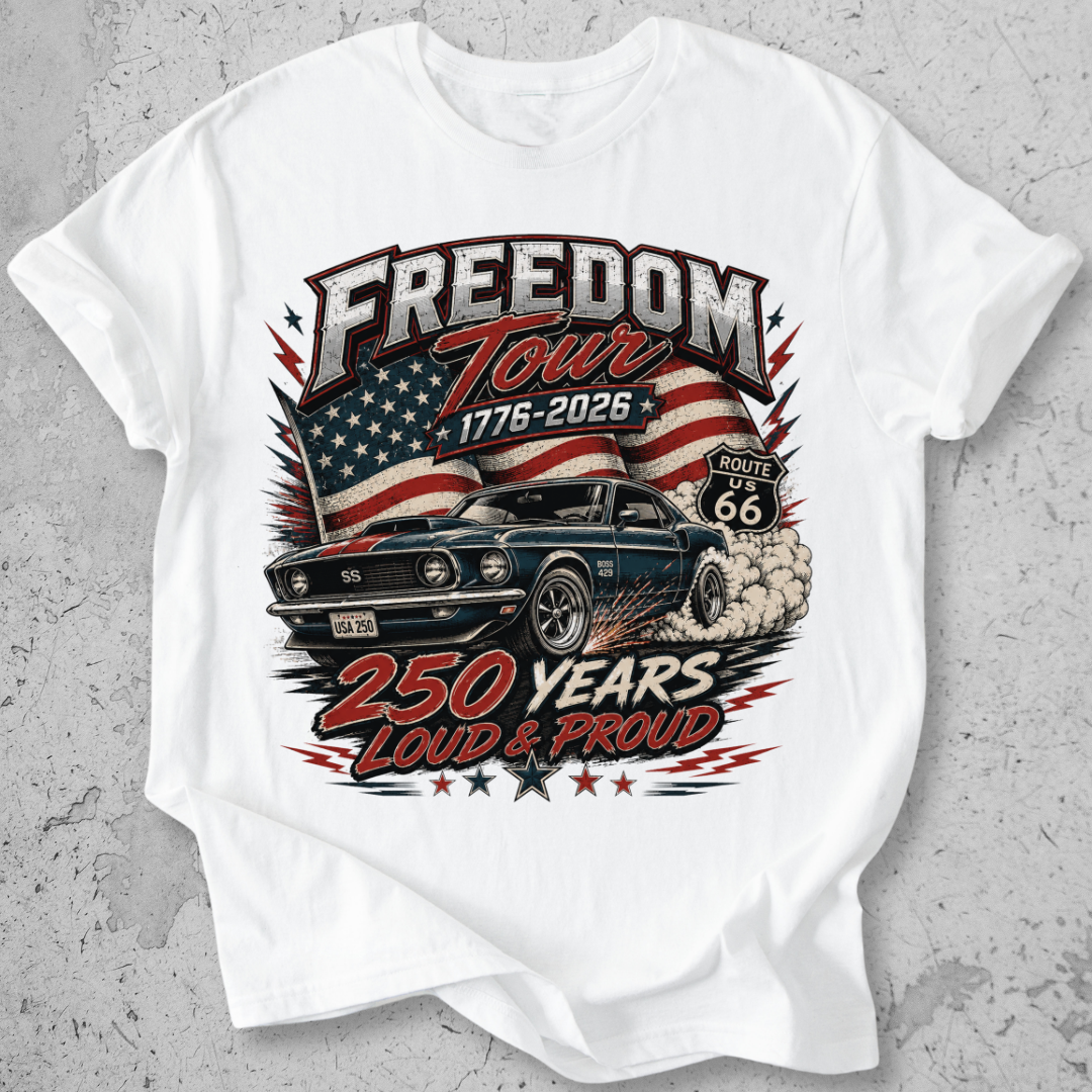 Muscle Car USA 1776  T-Shirt
