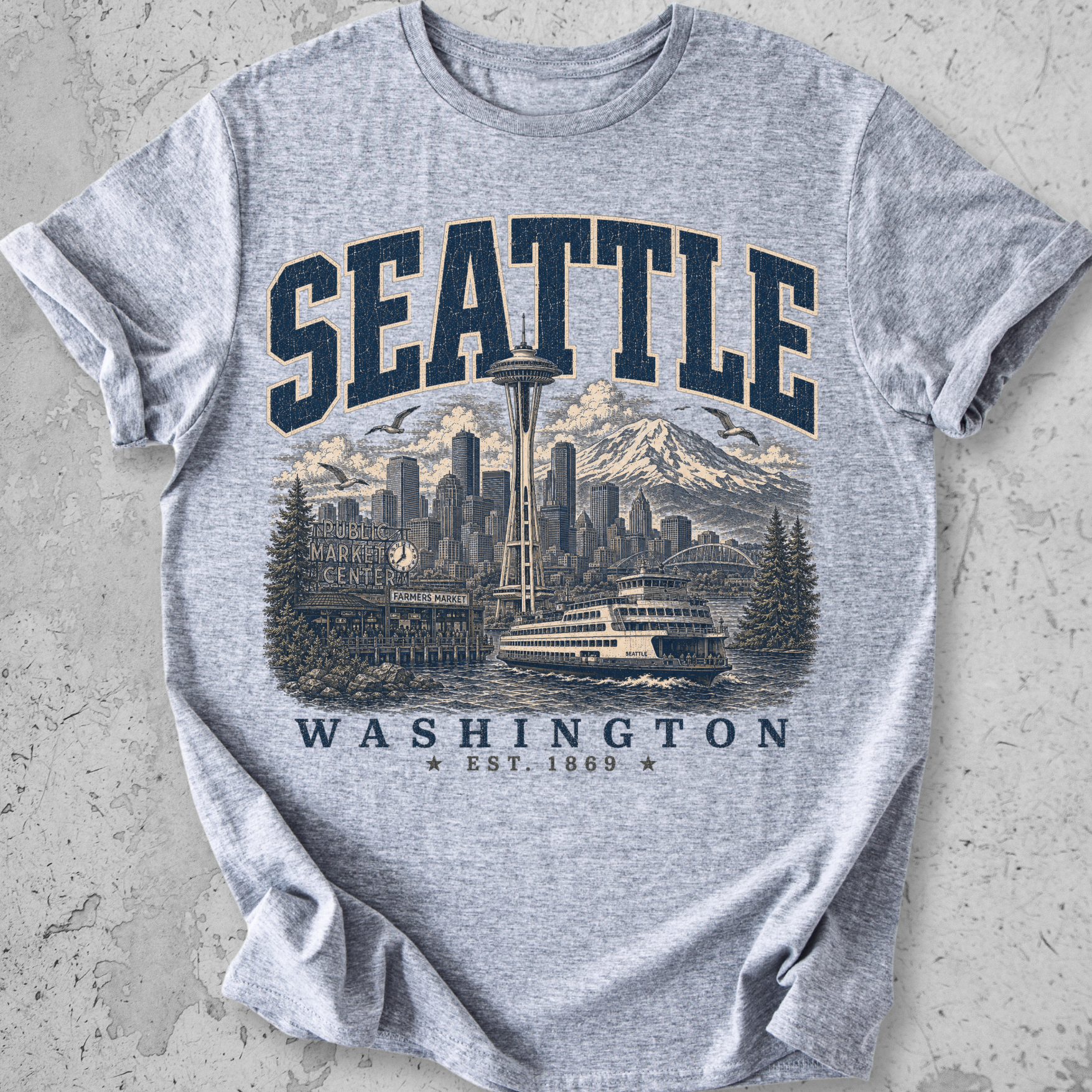 Seattle Cityscape T-Shirt