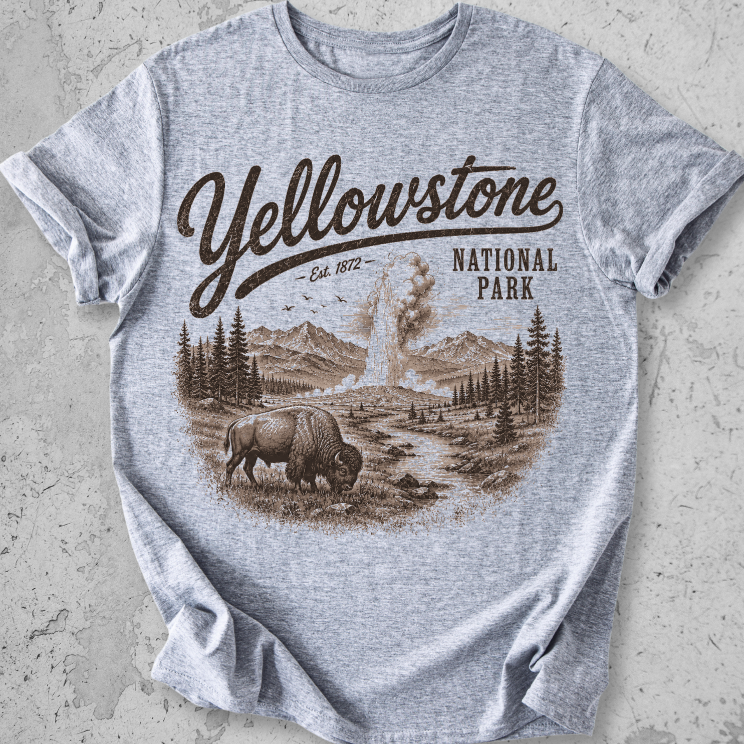 Yellowstone Vintage Bison T-Shirt