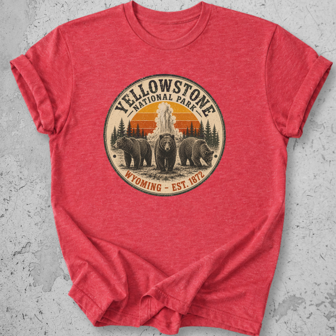 Vintage Yellowstone Medallion Bear T-Shirt