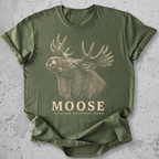 Glacier Moose Head  T-Shirt