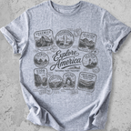 National Park Passport Stamps T-Shirt