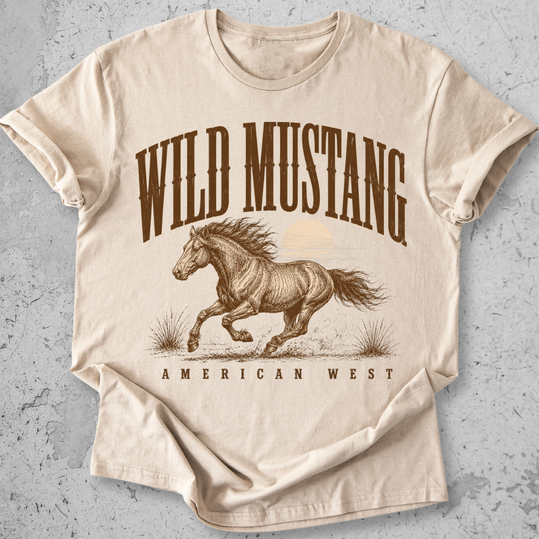 Wild Mustang American West  T-Shirt
