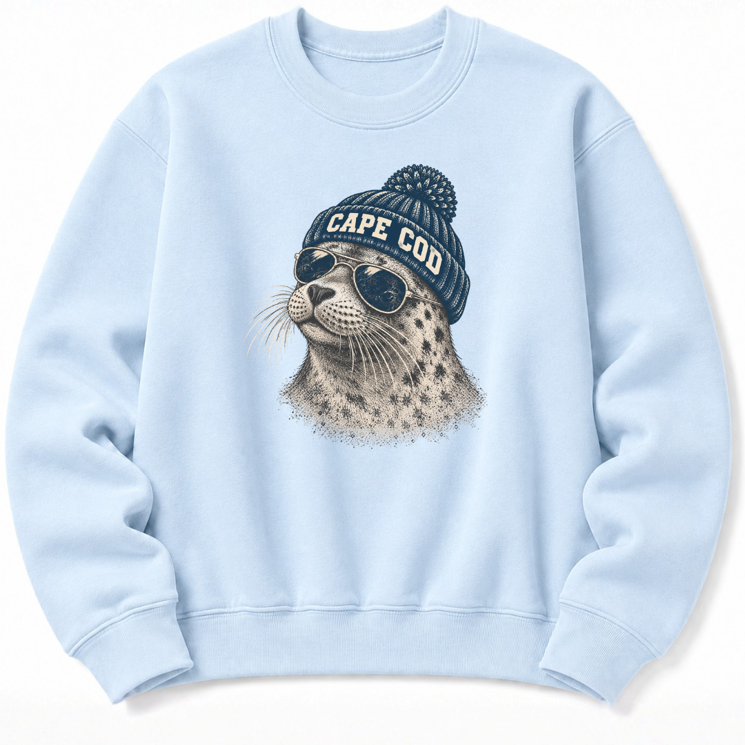 Otter Beanie Sweatshirt