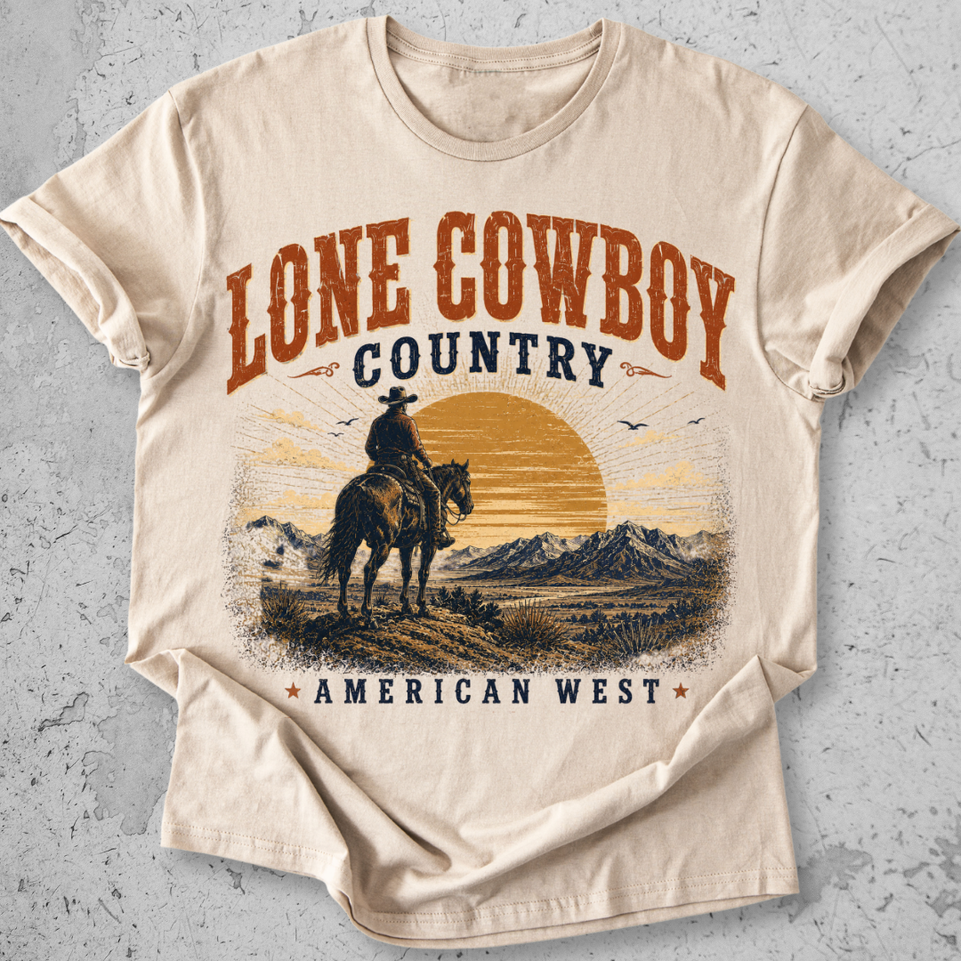 Lone Cowboy Country  T-Shirt