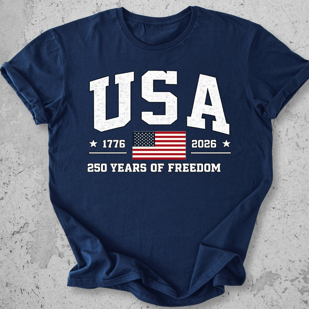 USA 250 Collegiate   T-Shirt