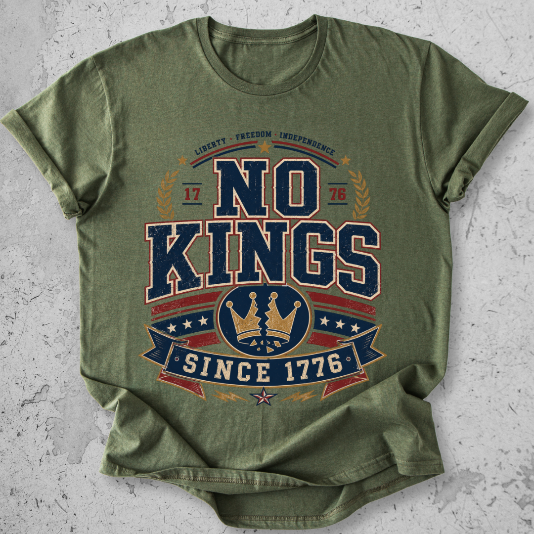 No Kings Varsity T-shirt