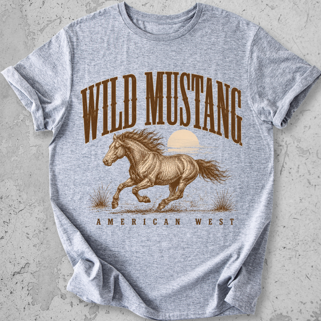 Wild Mustang American West  T-Shirt