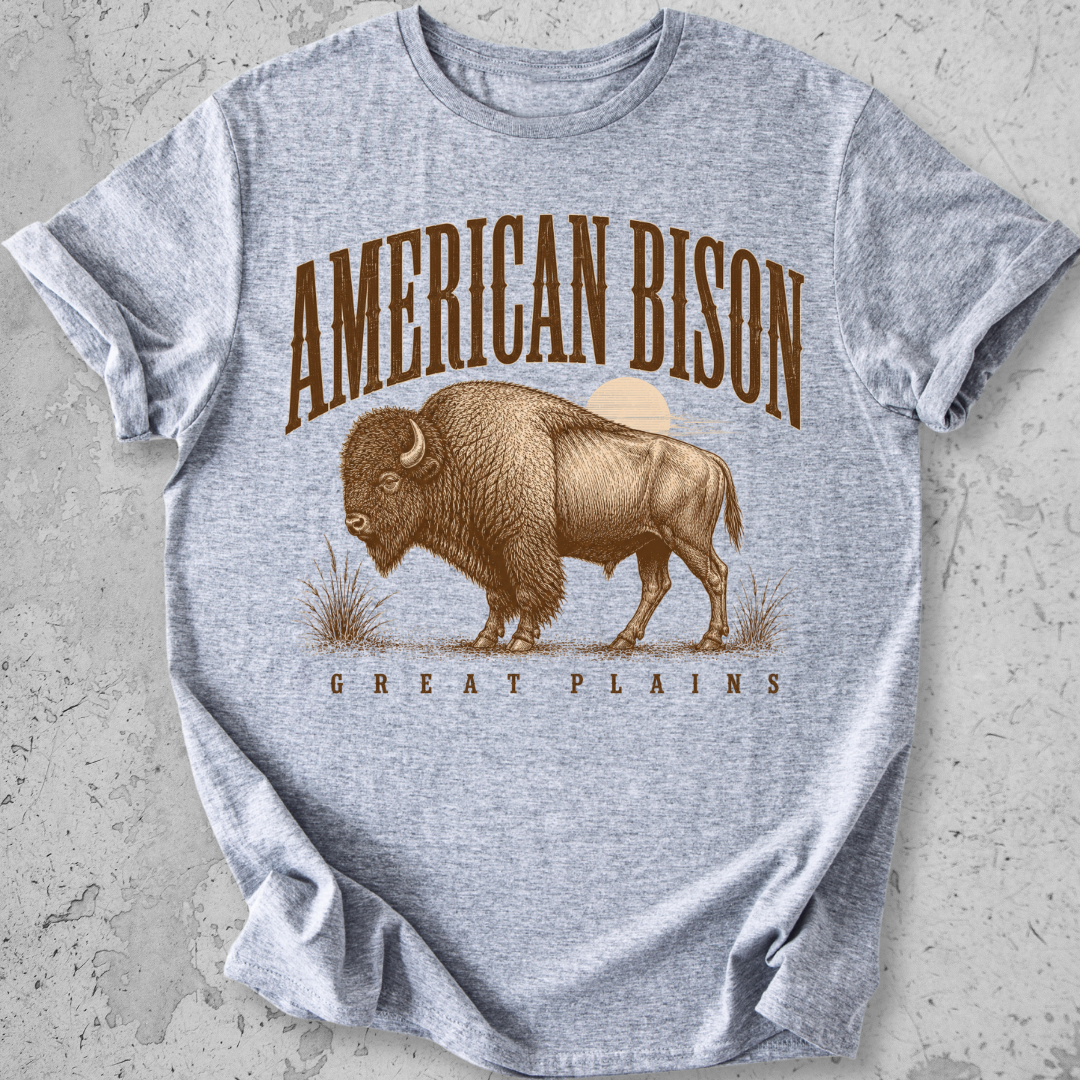 American Bison Great Plains T-Shirt