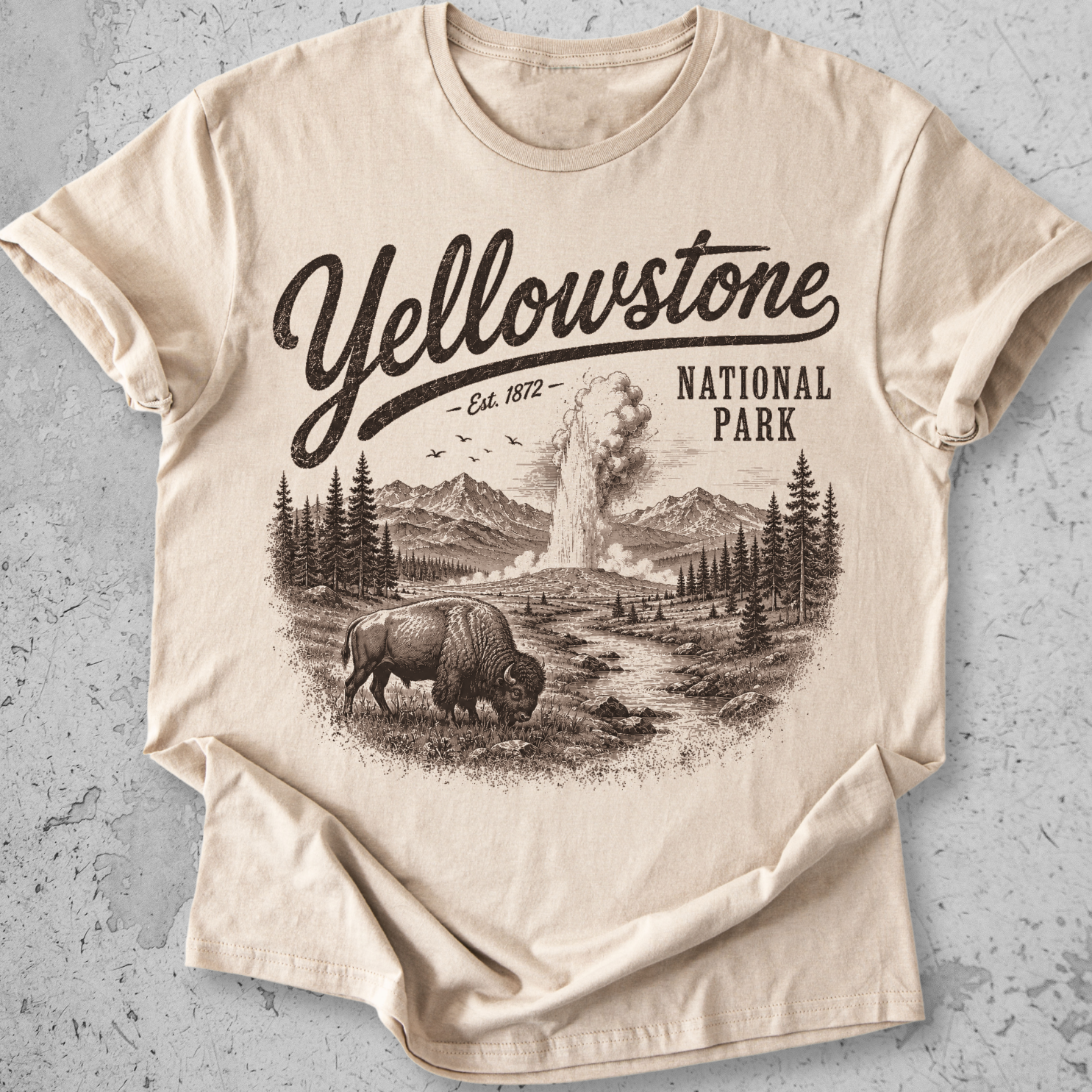 Yellowstone Vintage Bison T-Shirt