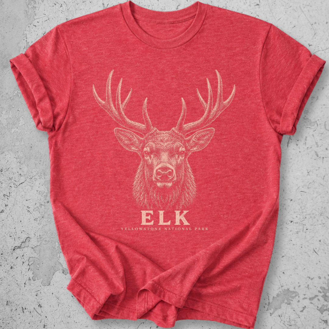 Yellowstone Elk  Head  T-Shirt