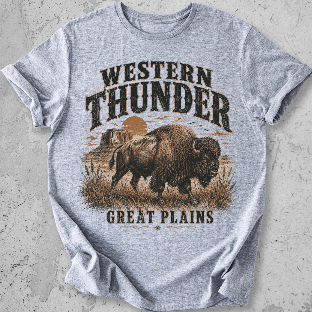 Western Thunder Bison T-Shirt
