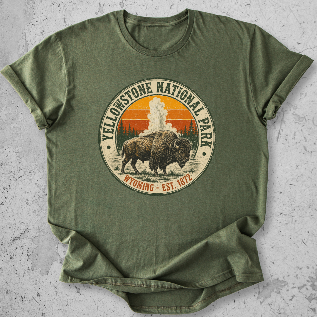 Yellowstone Medallion Bison T-Shirt