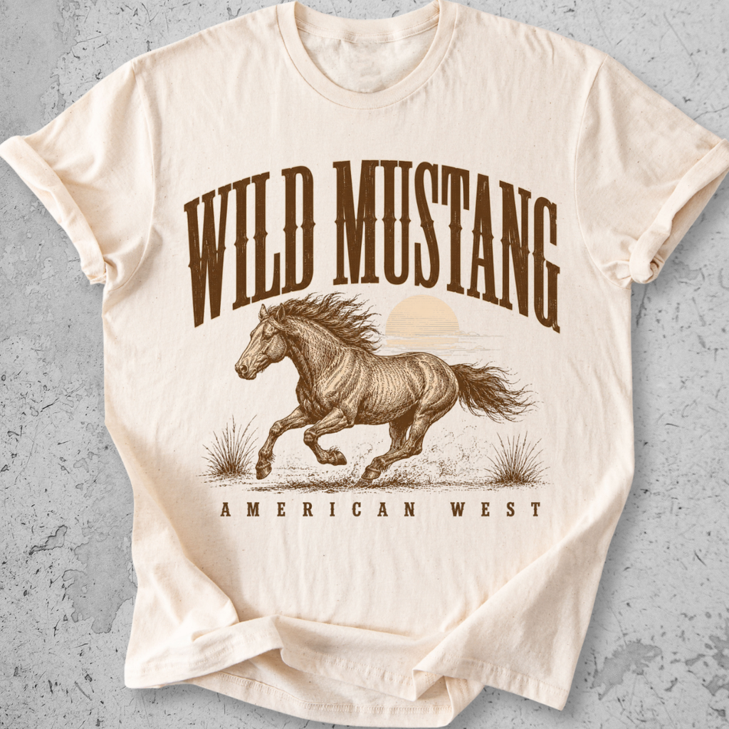 Wild Mustang American West  T-Shirt