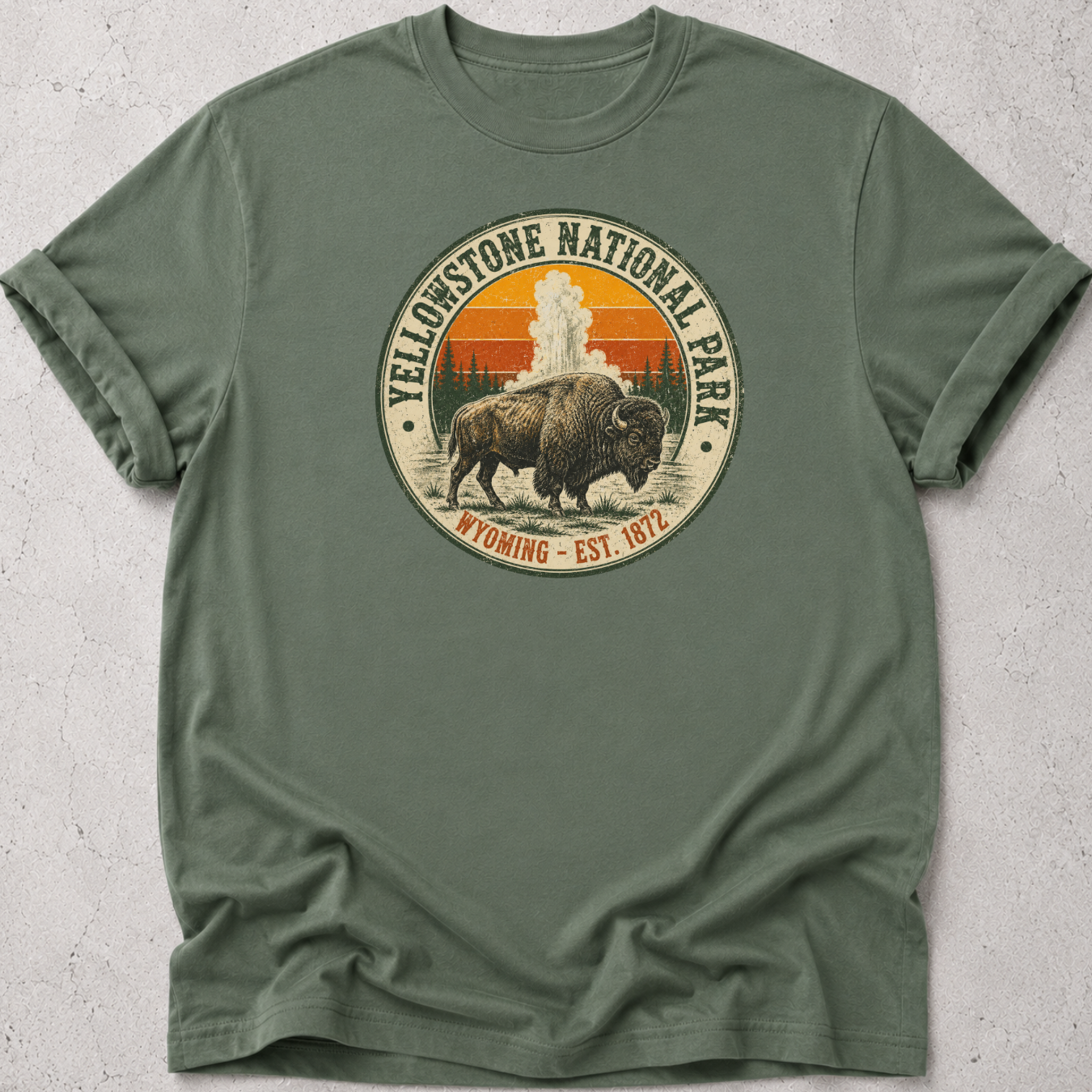 Yellowstone Medallion Bison T-Shirt