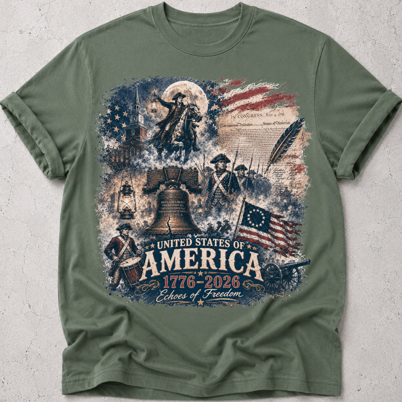 America Vintage Style T-Shirt
