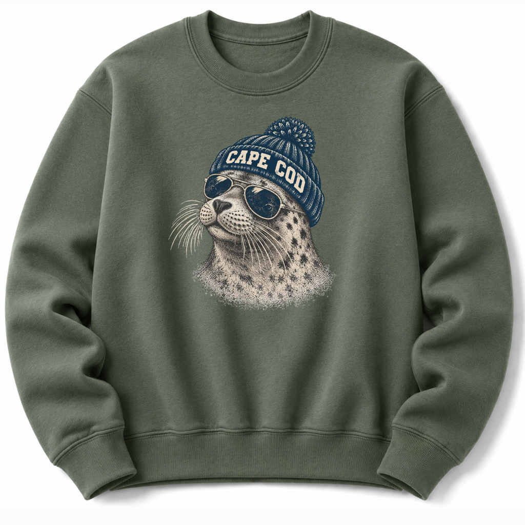 Otter Beanie Sweatshirt