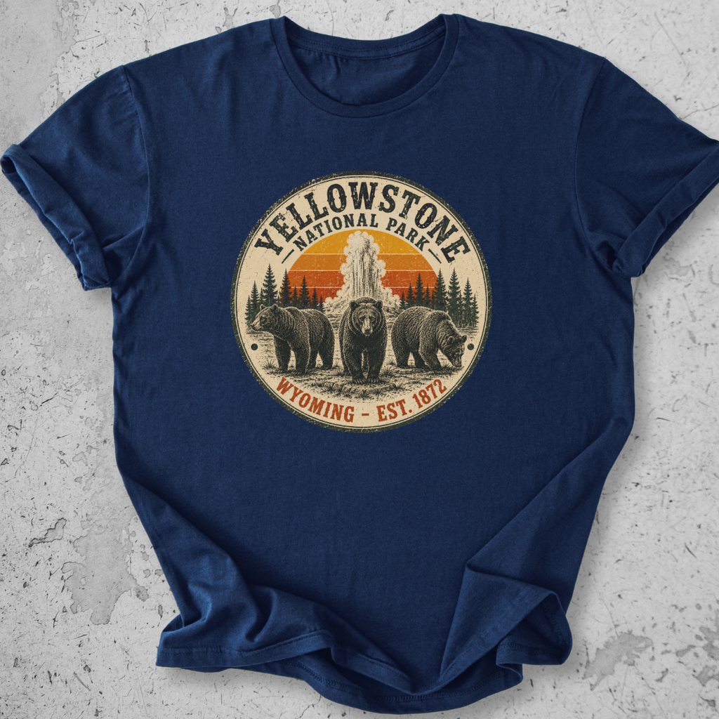Vintage Yellowstone Medallion Bear T-Shirt