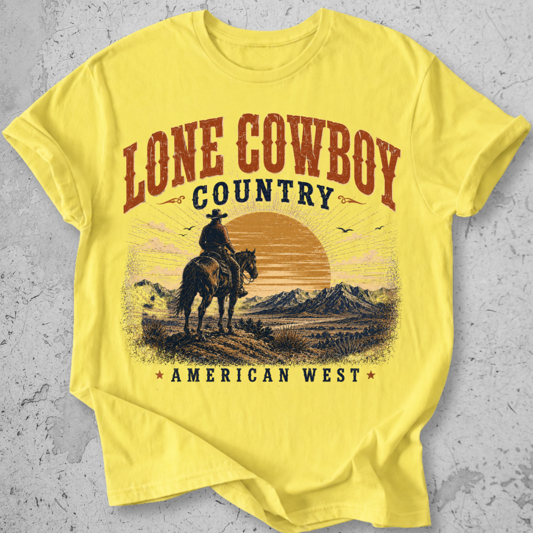 Lone Cowboy Country  T-Shirt