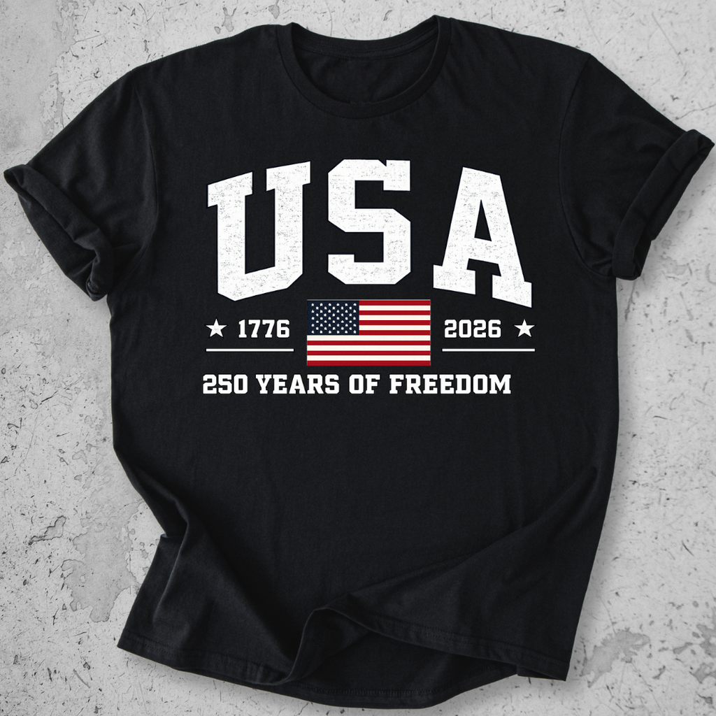 USA 250 Collegiate   T-Shirt