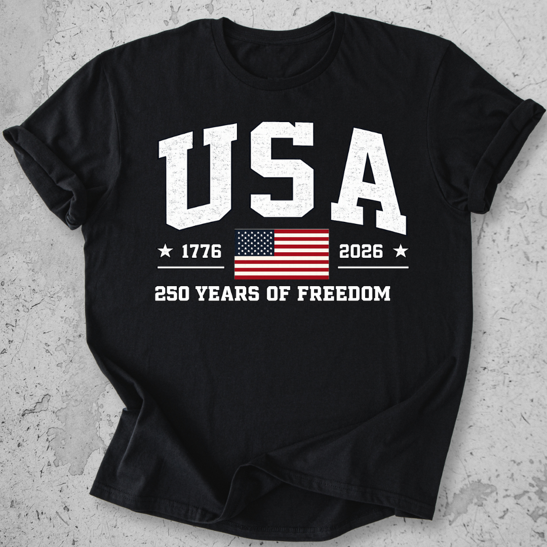 USA 250 Collegiate   T-Shirt