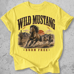 Wild Mustang Born Free T-Shirt