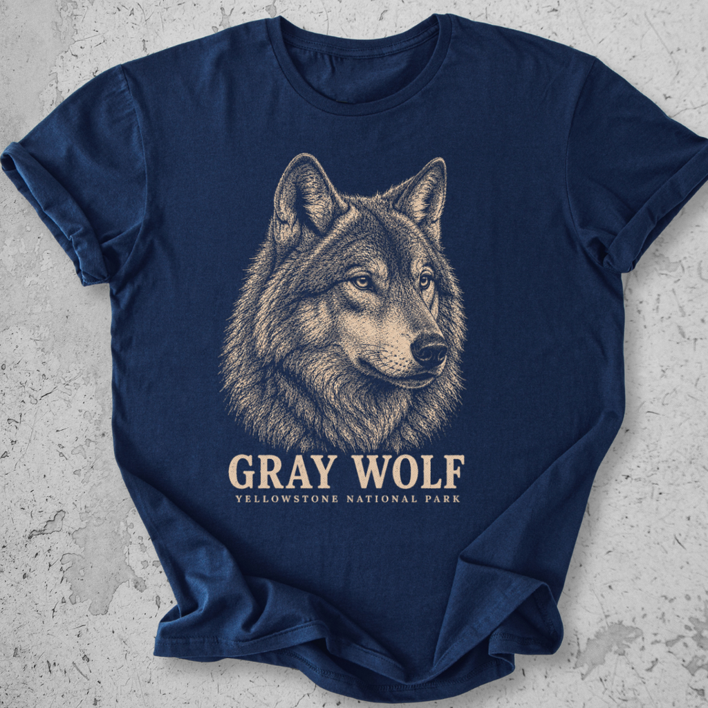Gray Wolf Yellowstone  T-Shirt