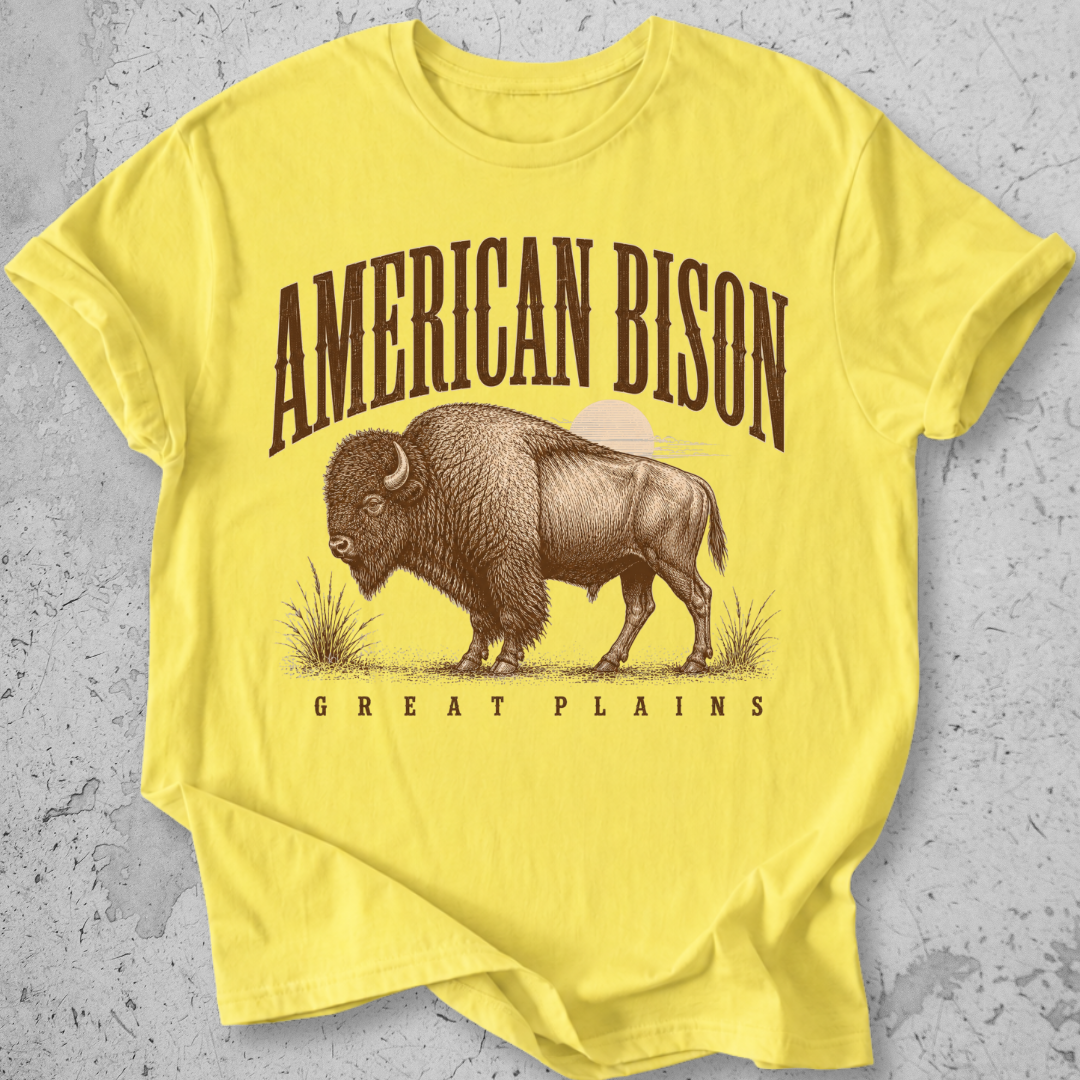 American Bison Great Plains T-Shirt