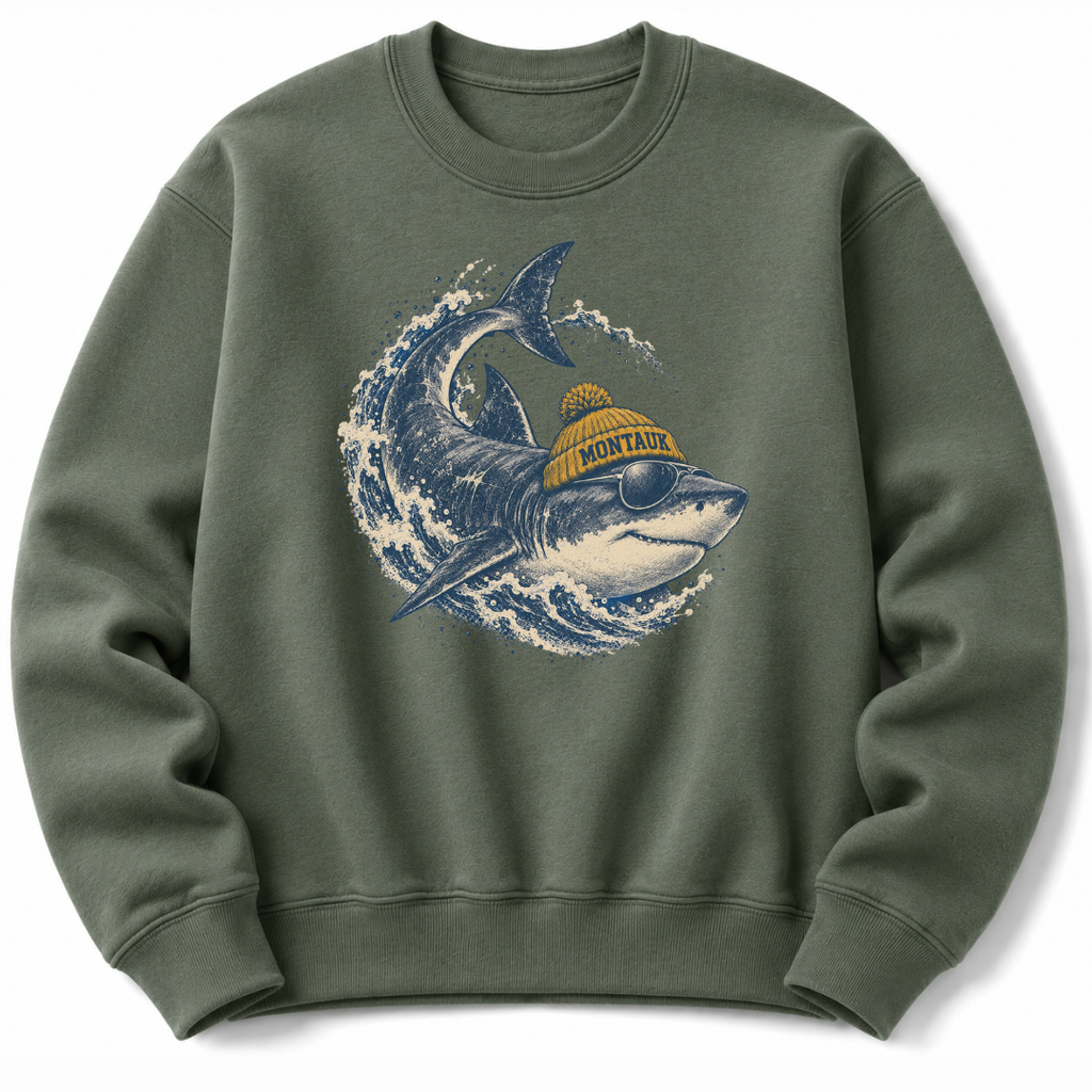 Shark Beanie  Sweatshirt