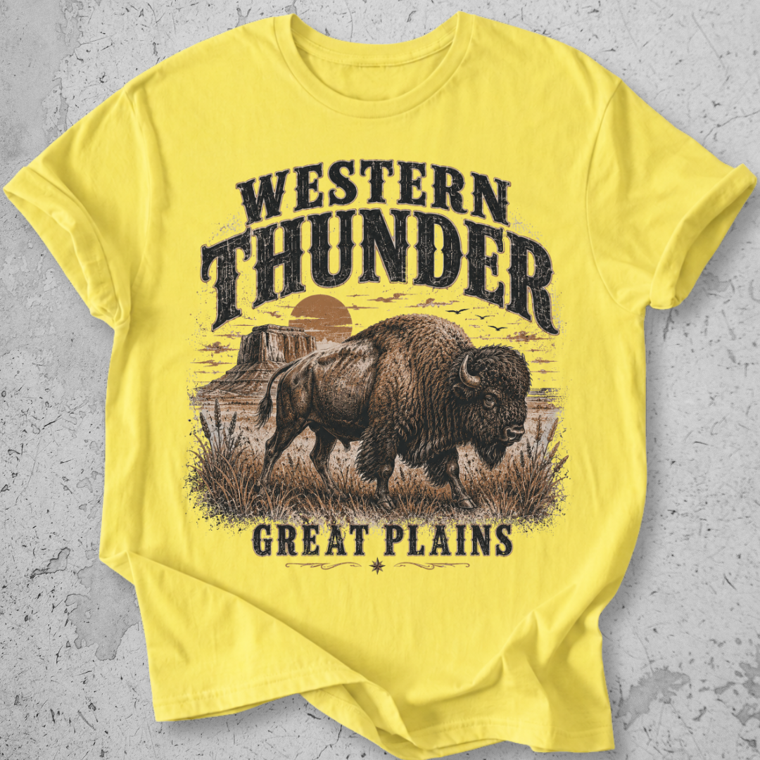 Western Thunder Bison T-Shirt