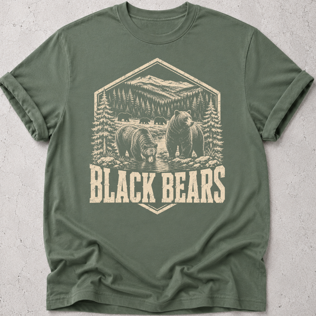 Black Bears Medallion T-Shirt
