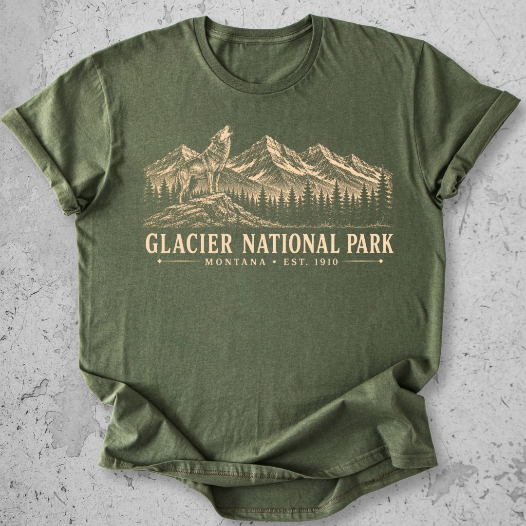 Glacier Wolf Vintage  T-Shirt