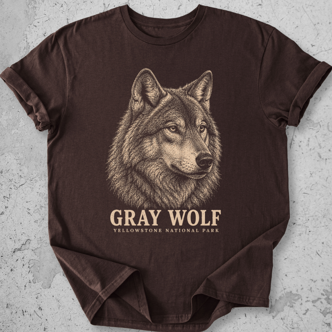 Gray Wolf Yellowstone  T-Shirt