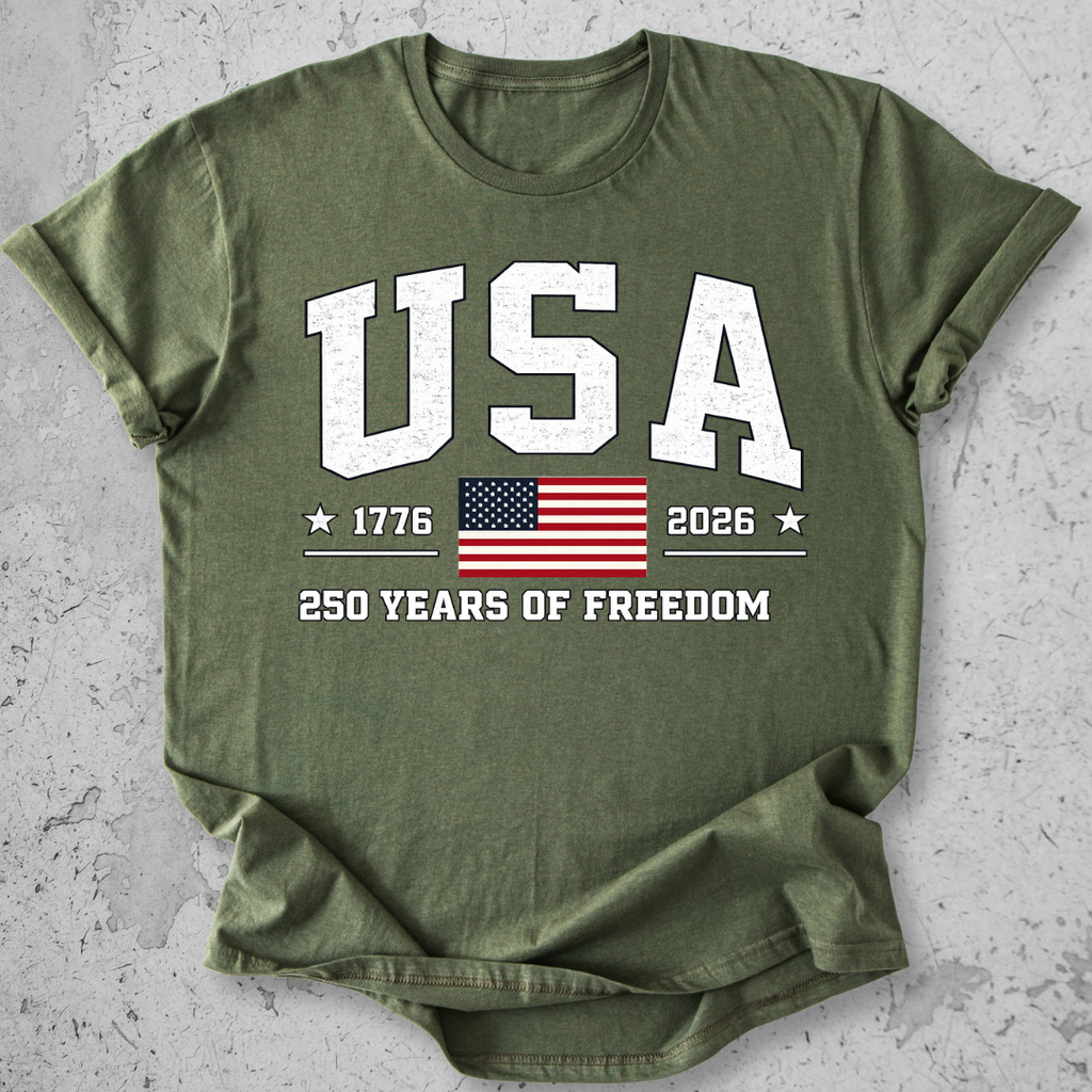 USA 250 Collegiate   T-Shirt