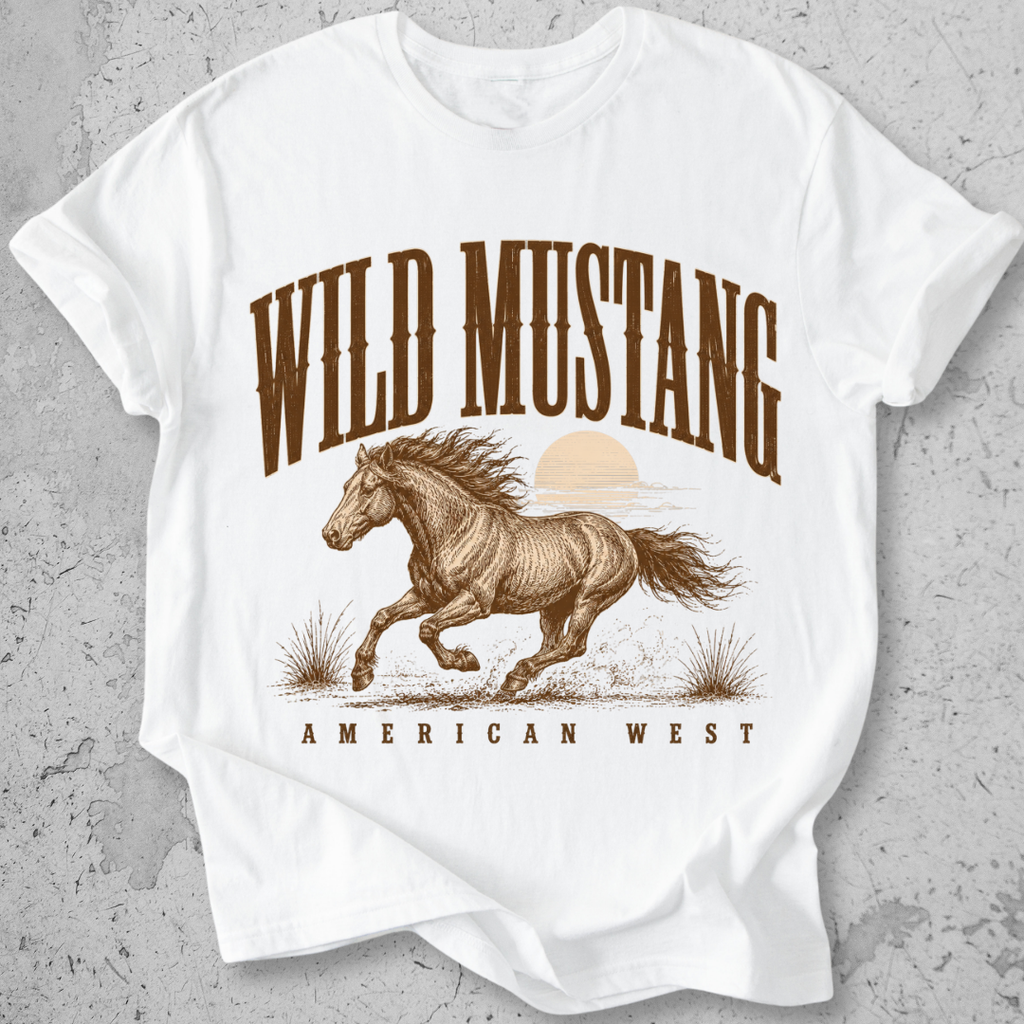 Wild Mustang American West  T-Shirt