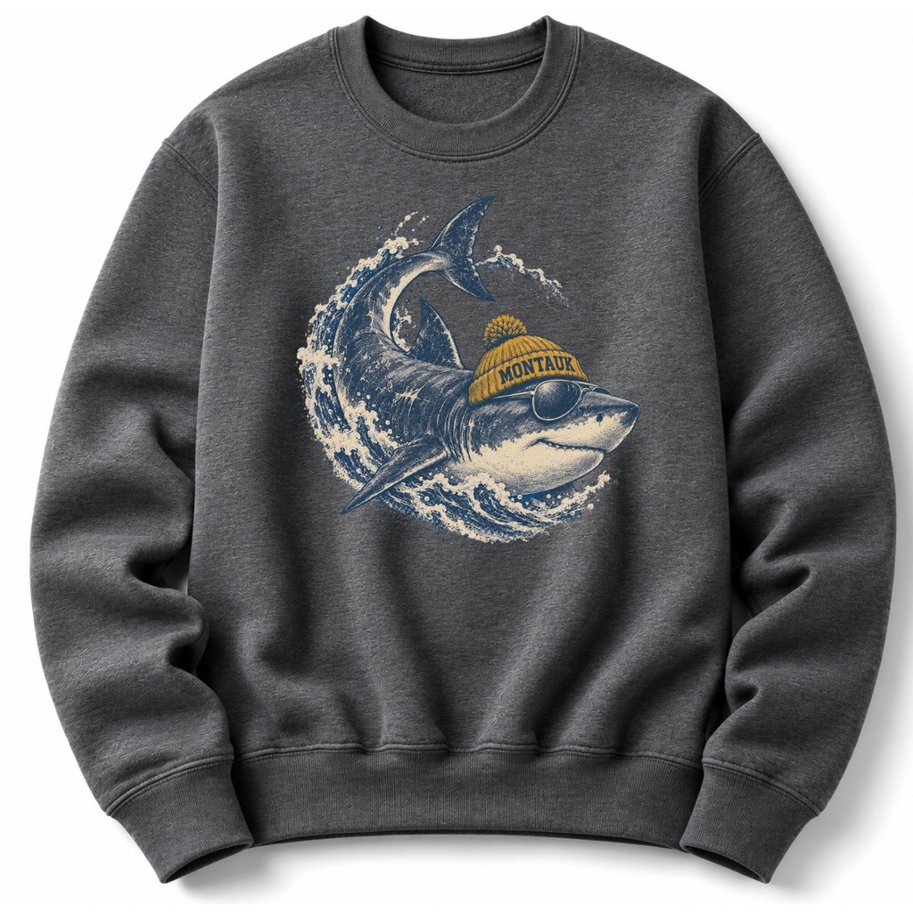 Shark Beanie  Sweatshirt