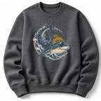 Shark Beanie  Sweatshirt
