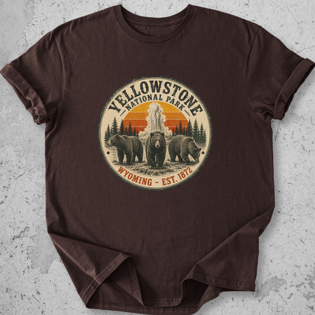 Vintage Yellowstone Medallion Bear T-Shirt