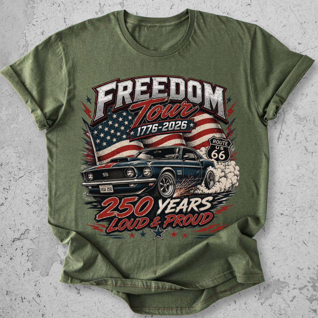 Muscle Car USA 1776  T-Shirt