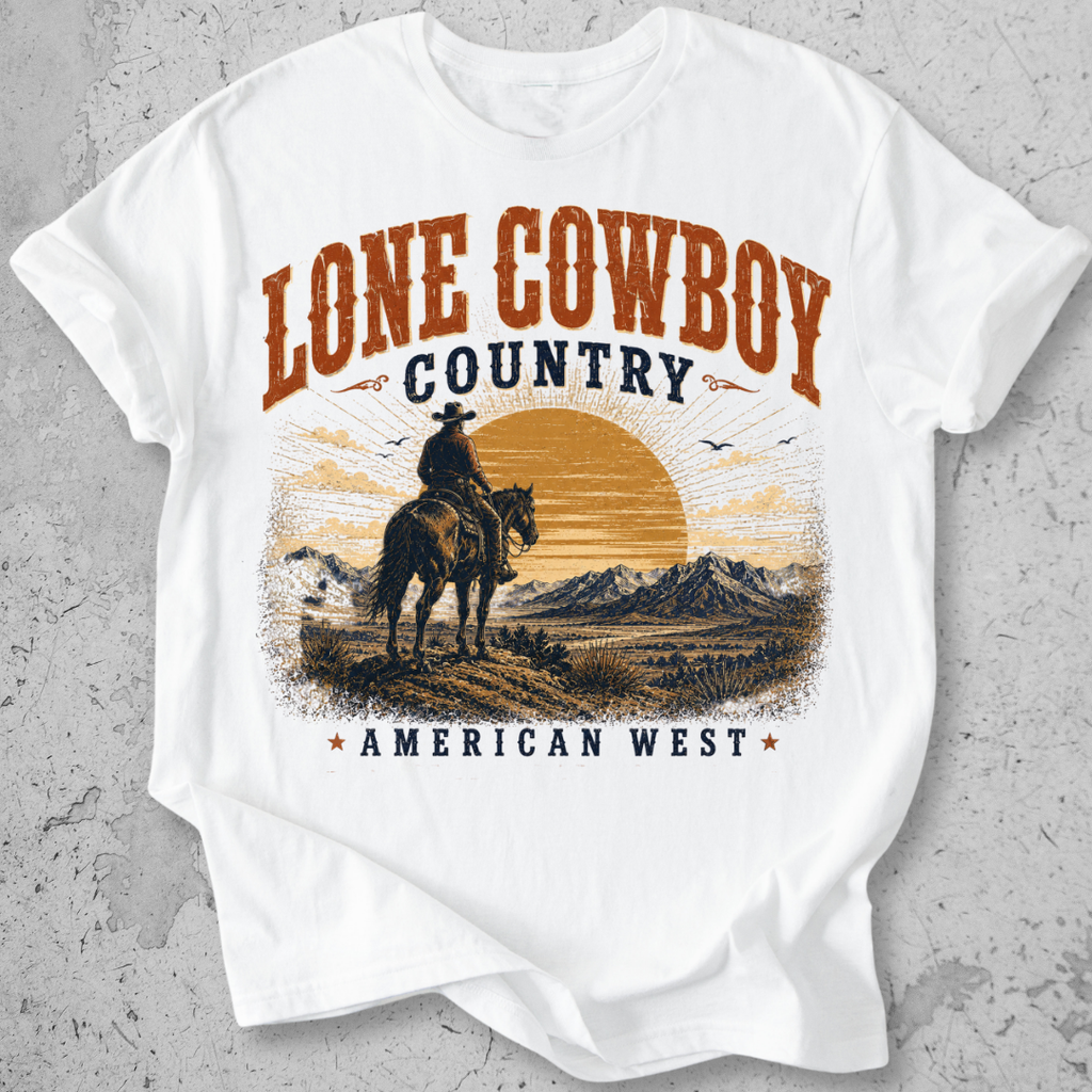 Lone Cowboy Country  T-Shirt