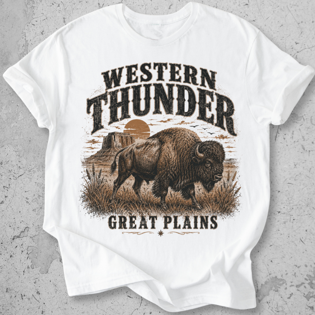Western Thunder Bison T-Shirt