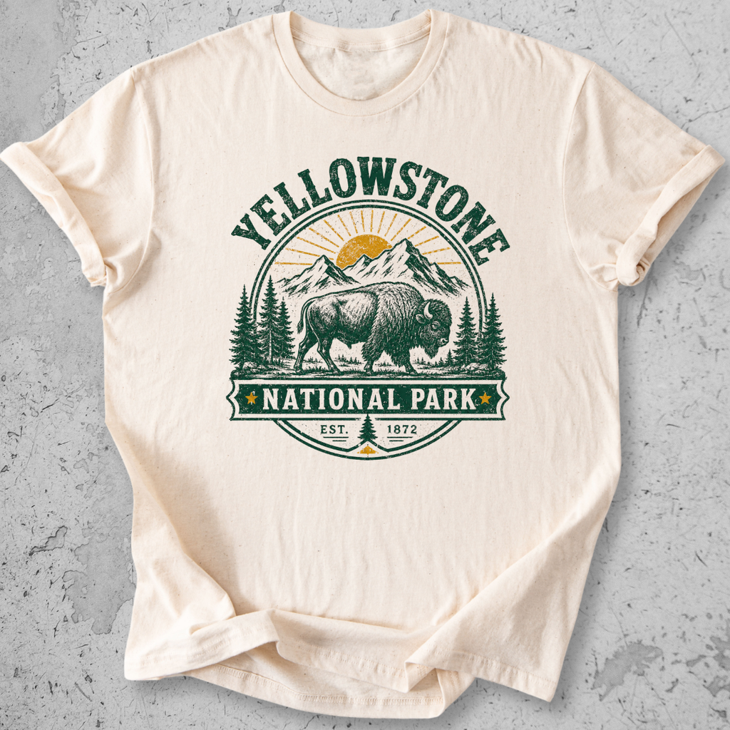 Yellowstone Medallion Bison T-Shirt