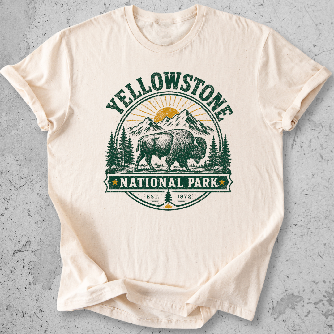Yellowstone Medallion Bison T-Shirt