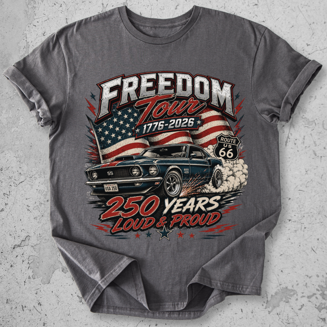 Muscle Car USA 1776  T-Shirt