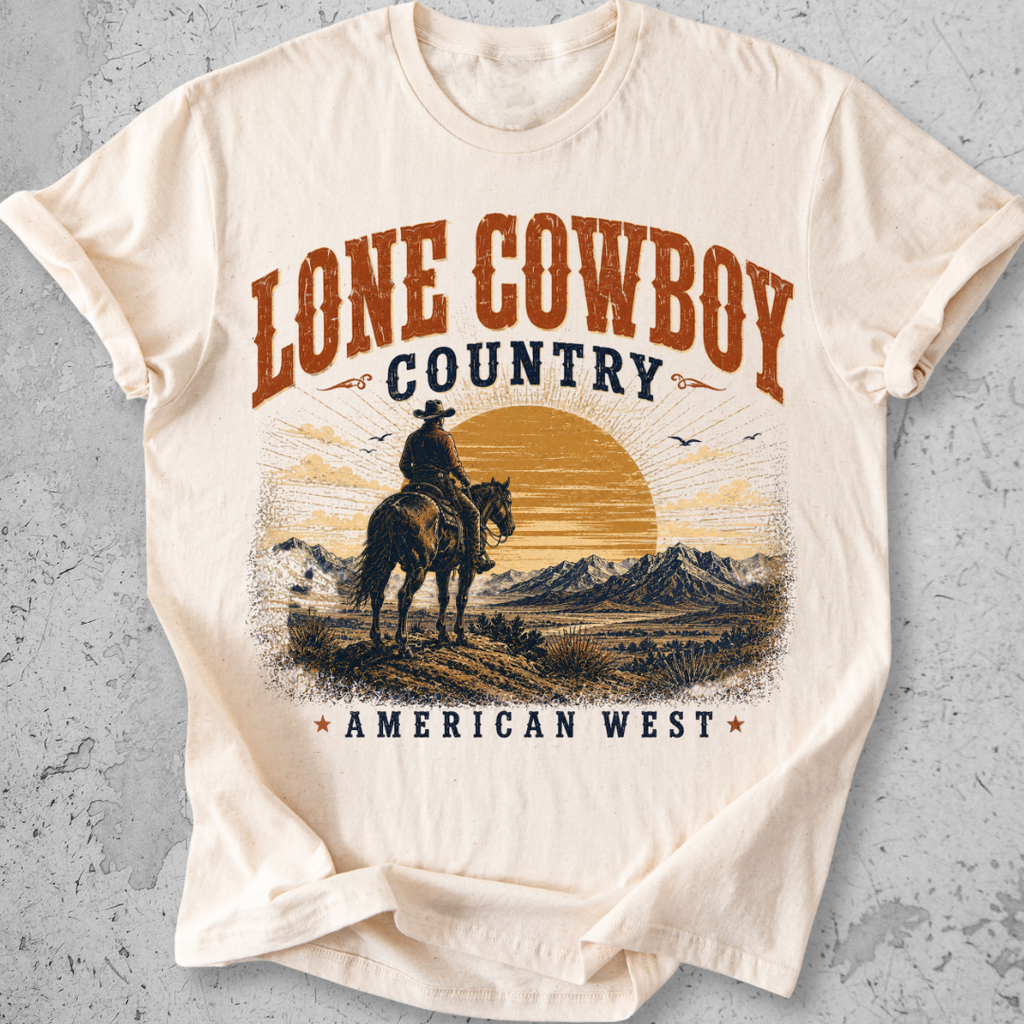 Lone Cowboy Country  T-Shirt