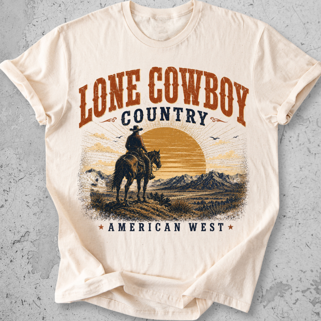 Lone Cowboy Country  T-Shirt