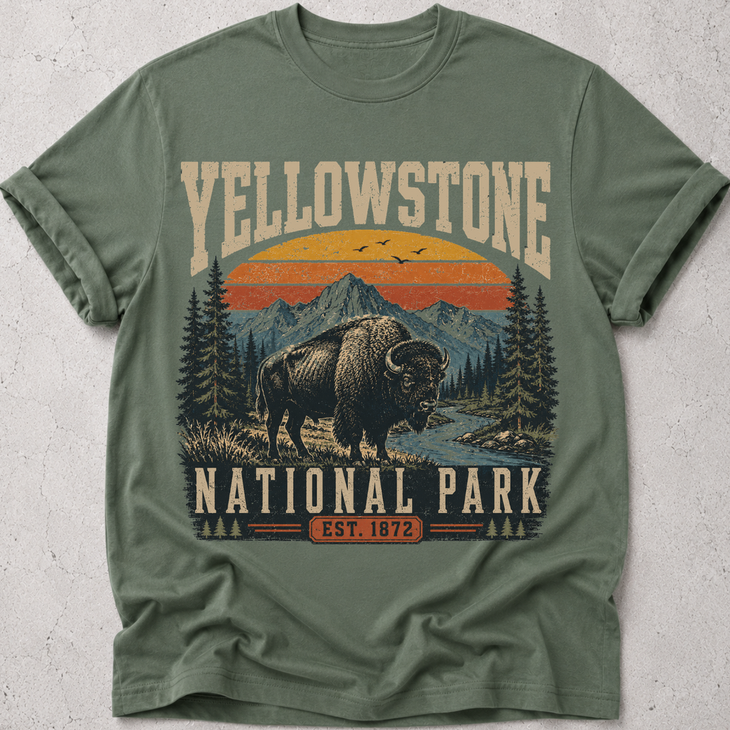 Yellowstone National Park  Bison  T-Shirt